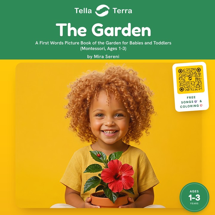 La couverture du Jardin, un livre d'images Tella Terra